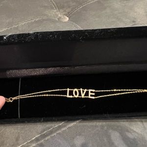LOVE Gold 925 Bracelet with diamonds